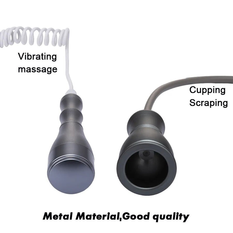 3 in 1 Electric Scraping Gua Sha Ventosas Anti Cellulite Fat Burner Cupping Body Slimming Massager Vibrating Meridian Dredge
