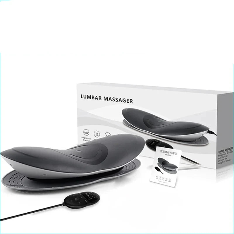 Lumbar Spine Massager Neck Lumbar Traction Multifunctional Inflatable Hot Compress Vibration Air Pressure Waist Massager Warm - Waist Massage Instrument - Alisa Lumbar Spine Massager Neck Lumbar Traction Multifunctional Inflatable Hot Compress Vibration Air Pressure Waist Massager Warm - Waist Massage Instrument - Alisa