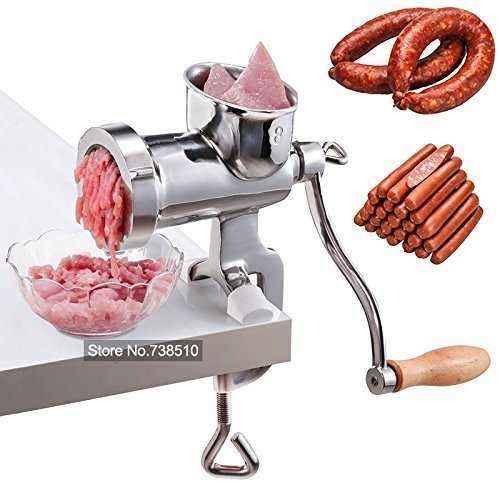 Heavy Duty Manual Meat Grinder Hand Operated Mincer Food Kitchen