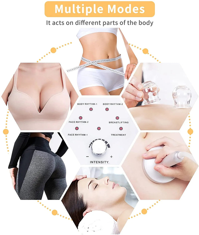 Breast Enlargement Butt Lifting Machine 30 Cups Vacuum Therapy Machine Buttocks Lifter Body Shaping Hip Enhancer