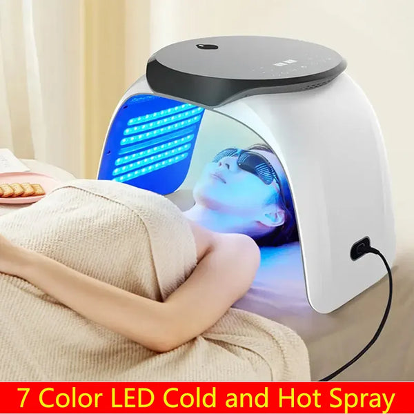 Cold And Hot Nano Water Supplement Spray Spectrometer Colorful Dynamic Red Light PDT Photon Rejuvenation Mask Beauty Instrument