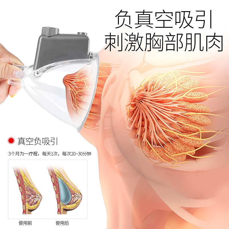 Vacuum Therapy Massager Machine For Breast Augmentation & Buttcock Boobs Enlargement - Guasha Slimming Lymphatic Drainage Device