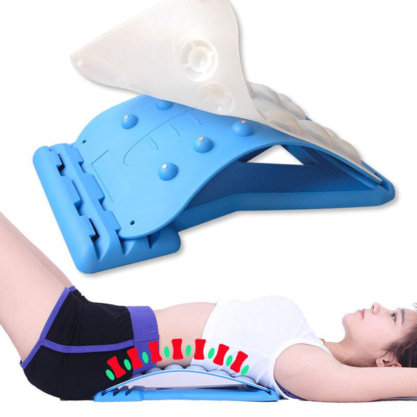 Spine Pain Relief Lumbar Traction Stretching Device Waist Spine Relax Back Massage Board Prevention Lumbar Disc Herniation Brace