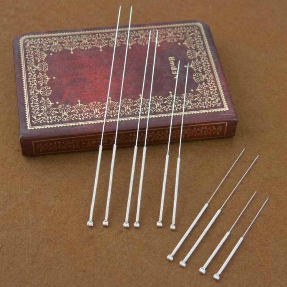 Aguja de terapia de acupuntura, 20 agujas de acupuntura, aguja de  acupuntura alta y larga, agujas de acupuntura reutilizables adaptadas para  la