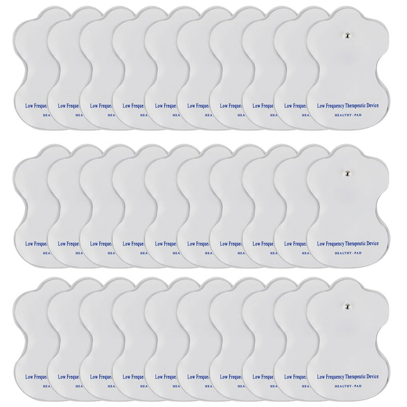 30pcs White Electrode Pads For Tens Acupuncture Digital Therapy Machine Massager Tools