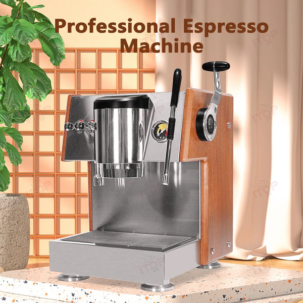 ITOP X20 Semi-automatic Espresso Machine Commercial Home OPV Valve Adjust the Pressure OLAB Pump Copper Boiler Coffee Maker 220V