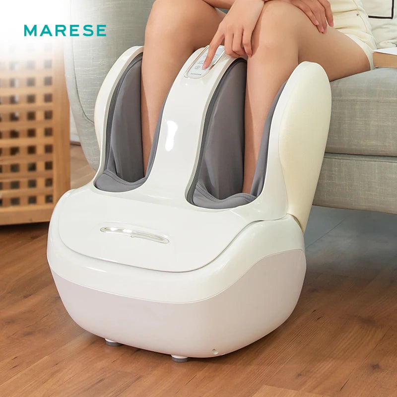 Marese Maquina electrica para masaje de pies y pantorrillas Vibracion Shiatsu Compresion de aire Rodillo de calor Amasamiento Masajeador de belleza para piernas K16 Aparatos de masaje para piernas Ali...