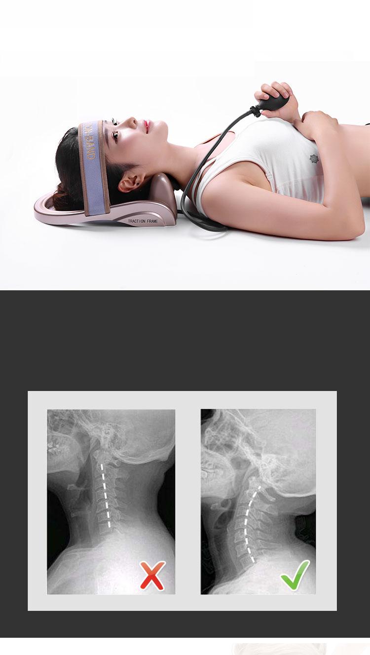 High quality Portable Pneumatic cervical vertebra tractor home health care toolNeck posture pump Neck spine traction