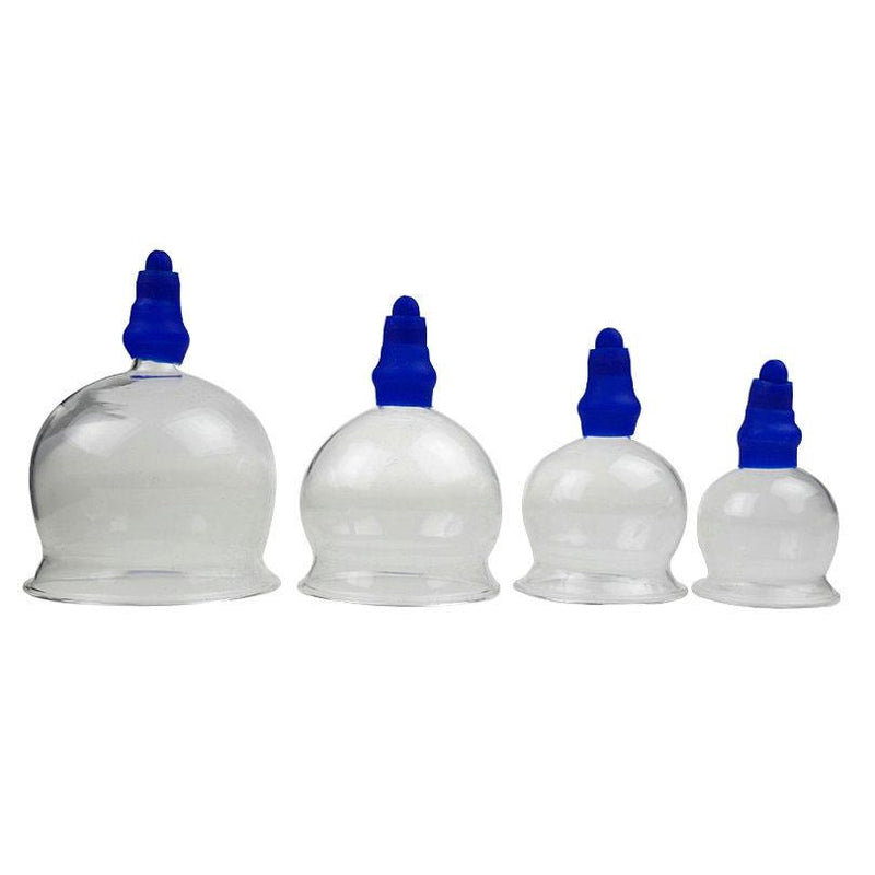 Glass vacuum cupping device 8 cans household exhaust type gun cupping 6cm 5cm 4cm 3.5cm