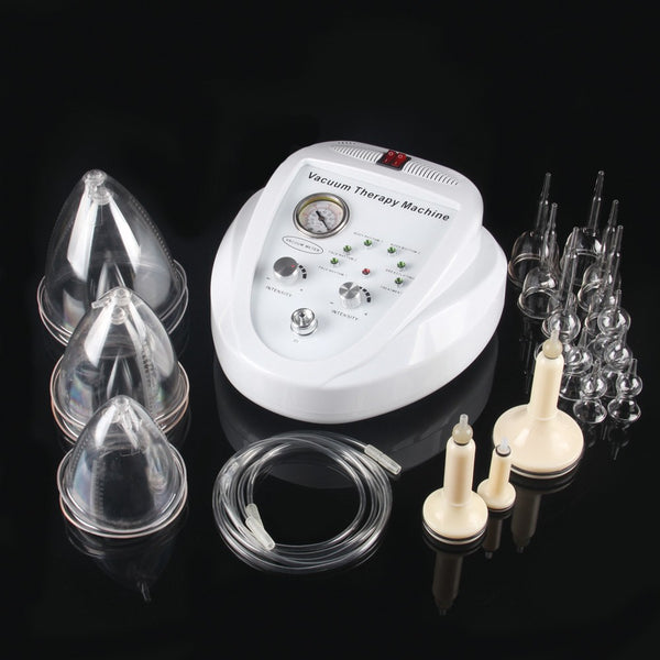 Professional enlarge Breast Vacuum Massager Breast Enhancer,Electric Vacuum Therapy Massage Machine with Cups 220V UK EU Plug