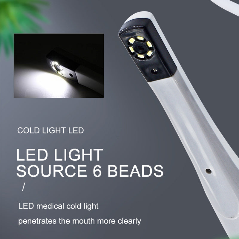 Caméra intra-orale dentaire Endoscope caméra en temps réel caméra intra-orale dentisterie dent 6 LED Support d'éclairage OTG