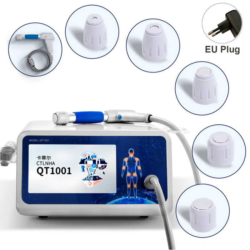 10 بار معدات العلاج الطبيعي ED هوائي موجة الصدمة خارج الجسم موجة الصدمة جهاز علاج لتخفيف الآلام آلة تدليك الجسم