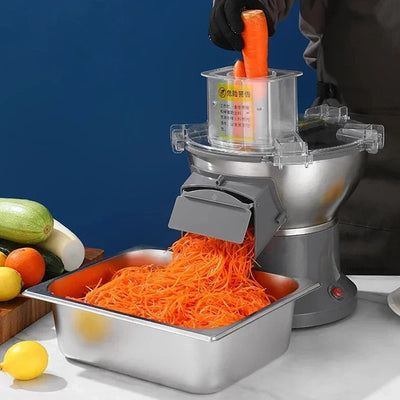 110V/220V 電動野菜カッター 自動ポテトシュレッダー 業務用多機能
