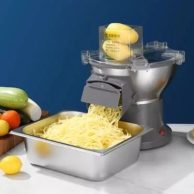 110V/220V 電動野菜カッター 自動ポテトシュレッダー 業務用多機能
