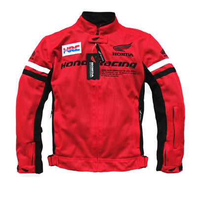 Jaqueta de motociclismo Honda masculina de verão em malha malhada