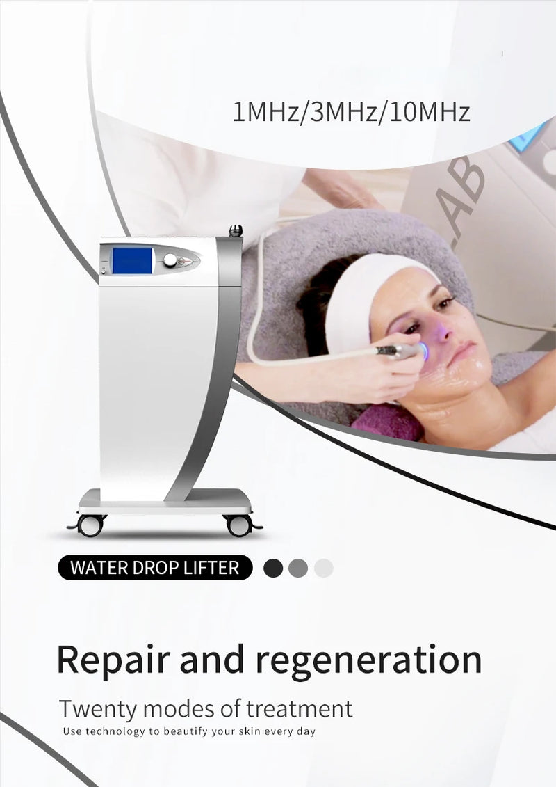 MED Water Drip Lifting Machine Apparat Ultrasound Frekwenza Għolja Trattament tal-akne Lift tal-ġilda u telf tat-tikmix tal-Magni tal-Issikkar