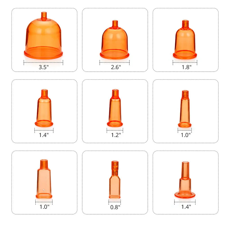 Copos de vácuo de grande capacidade, 150ml, para ampliação do bumbum, levantamento de seios, máquina de salão de beleza, dispositivo de formato corporal