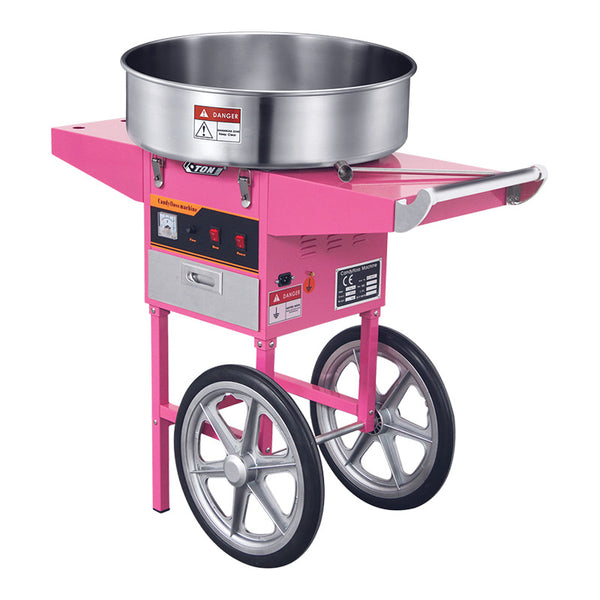 Cotton Candy Machine Cart av kommersiell kvalitet och elektrisk Candy Floss Macker