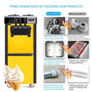 18~22L/H Floor Type Economic Commercial Soft Serve Ice Cream Machine Mixed 2+1 Three Flavors