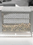 1개 커피콩 로스터 핸드 크랭크 오픈 플레임 스테인리스 스틸 로터리 케이지 홈 생두 로스터 열원 없음