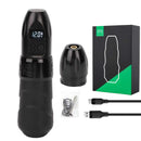 Máquina de tatuaje inalámbrica 2 en 1, 2400mAh, pluma recargable por USB, máquina de tatuaje con microbisturí con conector, pluma de tatuaje permanente