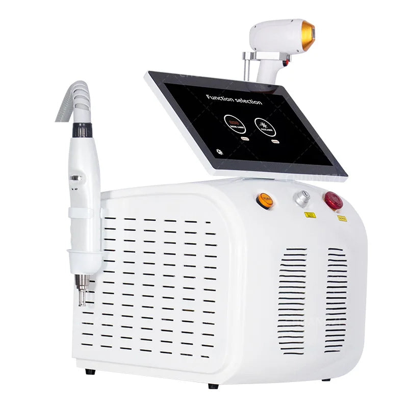 2 in 1 Professionelle Diode Ice Titanium Laser Körper Haarentfernung Maschine Tattooentfernung Maschine 808 + Picosekunde