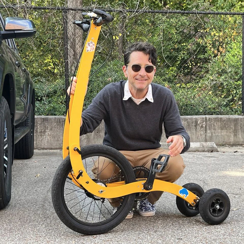 Bicicleta de ejercicio deportiva de 20 pulgadas, bicicleta de pie sin asiento, tres ruedas, para ejercicio