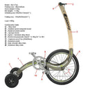 20 Inch Sport Fitness Halve Fiets, Stand Up Bike Zonder Zadel Drie Wielen Oefening