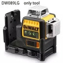 Dewalt DW089LG 12 Satır 3 Tarafı * 360 Derece Dikey 12 V Lityum Pil Lazer Seviyesi Yatay Yeşil Metre Dış Mekan