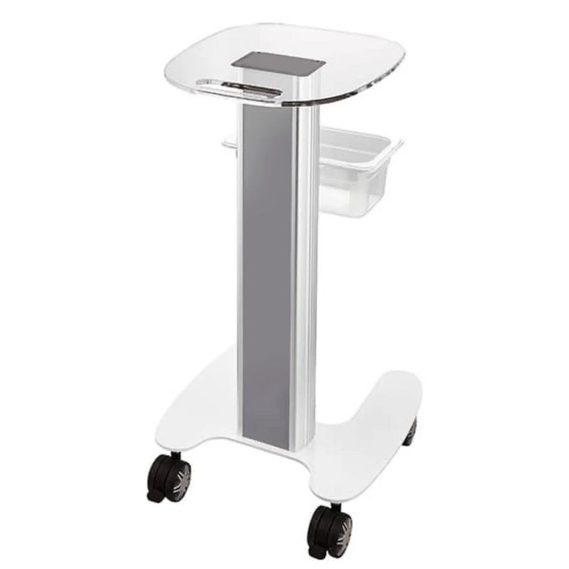 Beauty Salon Trolley Salon Use Pedestal Rolling Cart Wheel Aluminum Stand Wooden Board Appliance Parts for Spa