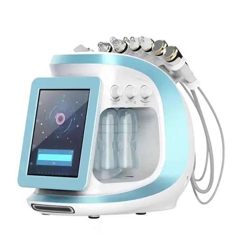 Нова водна дермабразія Кисневий лід Blue Smart Jet Aqua Peel Small Bubble Skin Cleansing Device Facial Machine