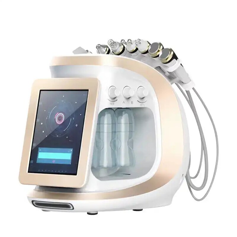 Нова водна дермабразія Кисневий лід Blue Smart Jet Aqua Peel Small Bubble Skin Cleansing Device Facial Machine