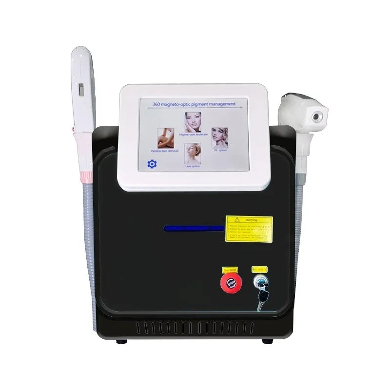 4 em 1 360 Magneto OPT SR + IPL + Picosegundo Laser Remoção de tatuagem de cabelo NDYAG Laser 532nm 1064nm 1032nm RF Máquina de beleza para rejuvenescimento da pele