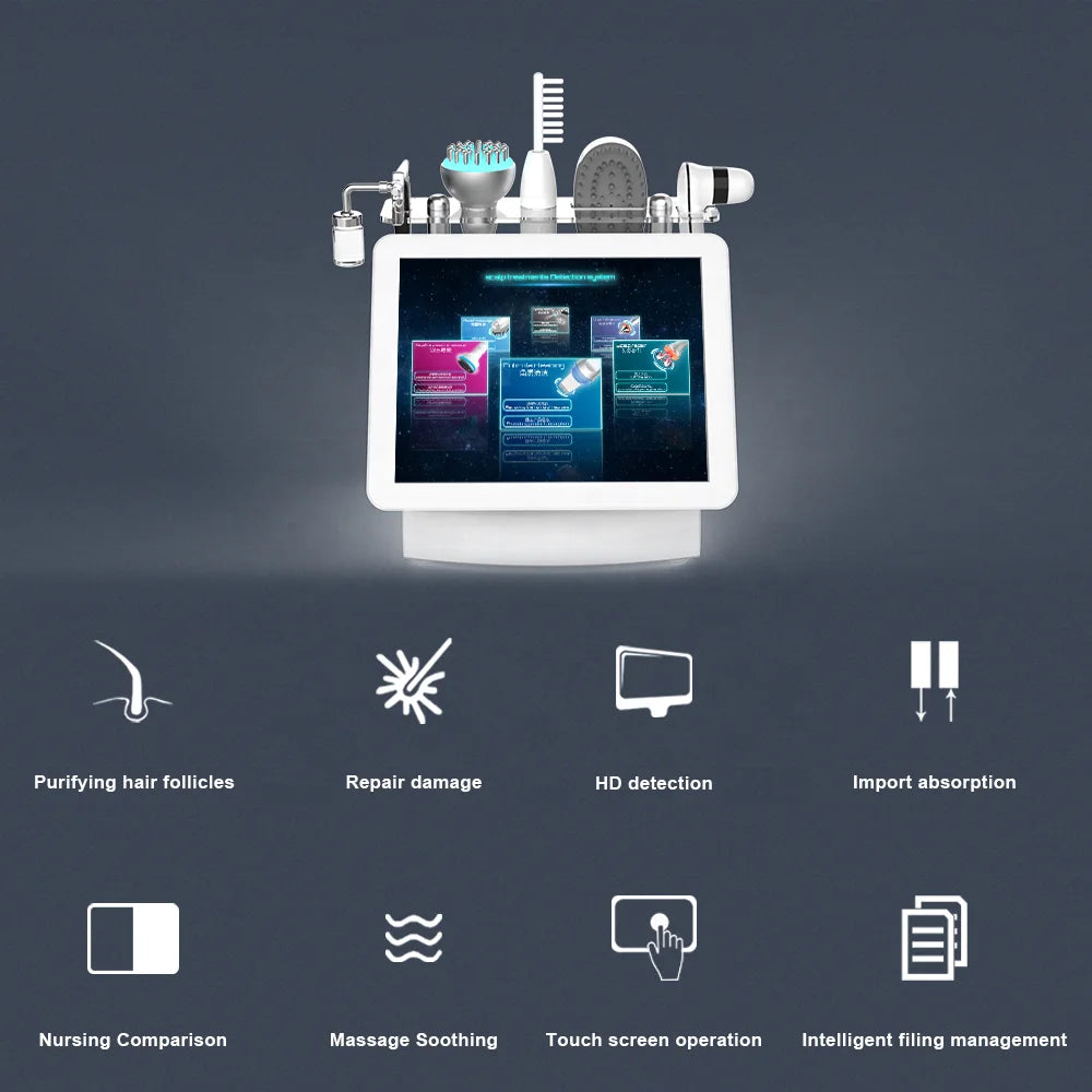 2024年新着商品 多機能 15インチ 5 in 1 高周波ヘアスカルプマッサージ 