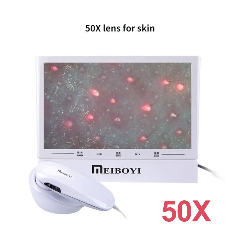 Analyseur de peau numérique HD, détecteur Facial professionnel, huile de follicule pileux, Test d'humidité, dispositif de soins de la peau, 11 pouces, le plus récent