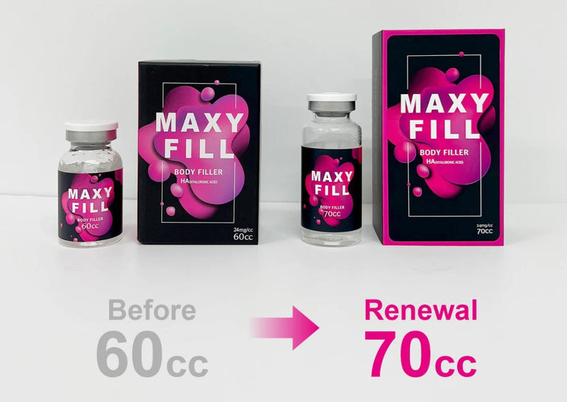 MAXY FILL Preenchimento Corporal Ácido Hialurônico 70ml 700cc 24MG