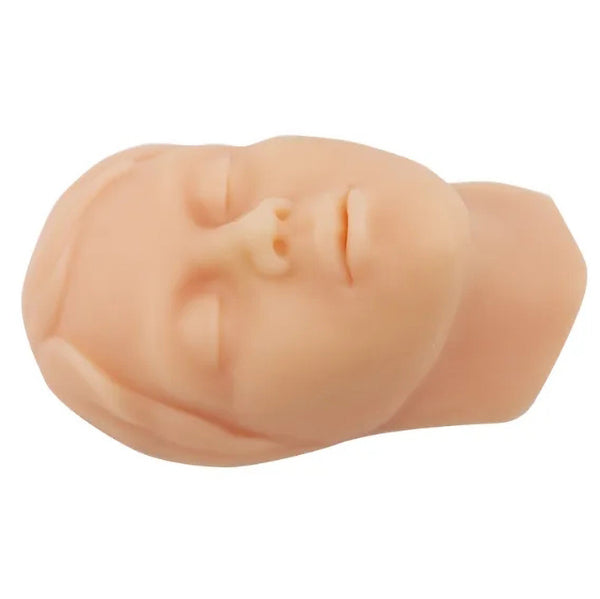 마이크로 쉐이핑 인간의 머리 모델 실리콘 시뮬레이션 얼굴 주입 봉합 피부 패드 키트 해골이있는 더미