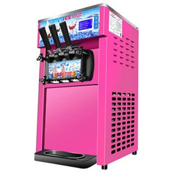 220V 1200W Desktop Commercial Soft Serve Ice Cream Machine Soft Ice Cream Maker Three-color Ice Cream Making Machine ZM-168 Hot