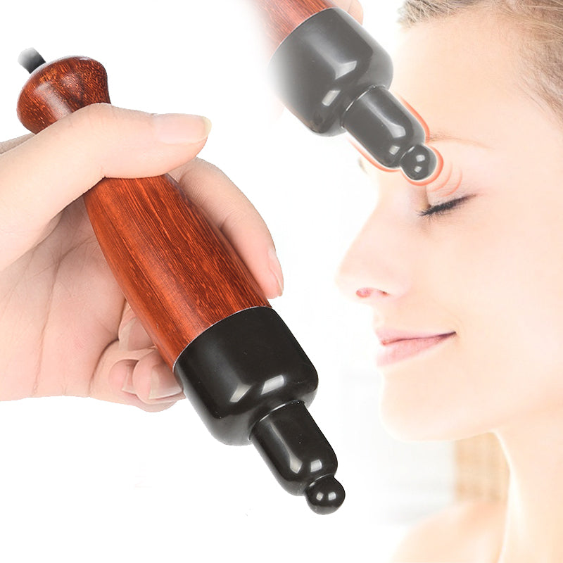 Elektryczny kamień do masażu Pen akupresura stymulator ogrzewania Acupoint Eye Pen Beauty Bar lifting twarzy usuwanie zmarszczek cienka twarz