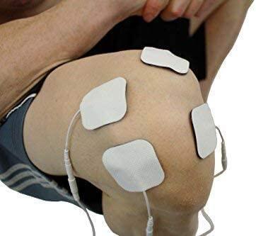 YK15AB TENS unit EMS Muscle Stimulator 4 outputs 15 modes Handheld Electrotherapy device Electronic Pulse Massager for Electrotherapy Pain Management Pain Relief Therapy