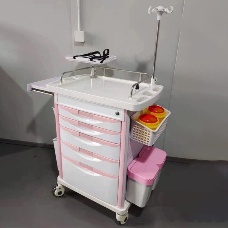 Chariot médical d'hôpital de chariot à médicaments d'urgence d'ABS d'hôpital
