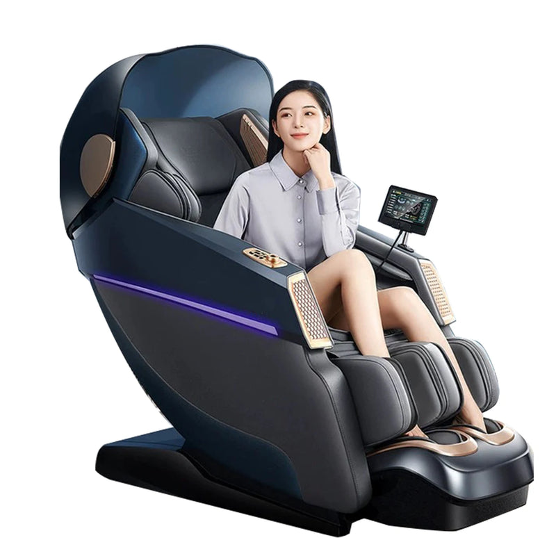 4D SL Airbag Zero Gravity corpo inteiro Massagem Cadeira Home 3D Office Electric Leg Lift Cadeira de escritório Massagem Sofá