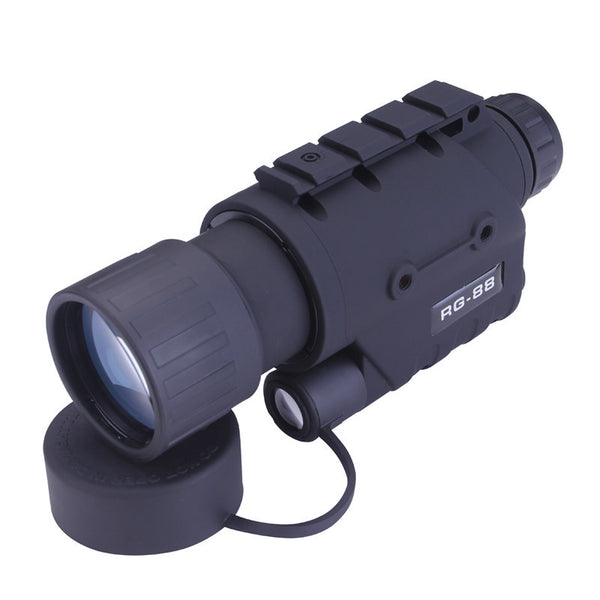 Binocolo monoculare IR per visione notturna oscura a infrarossi, telescopi Ingrandimento 5X per caccia notturna e gioco sul campo