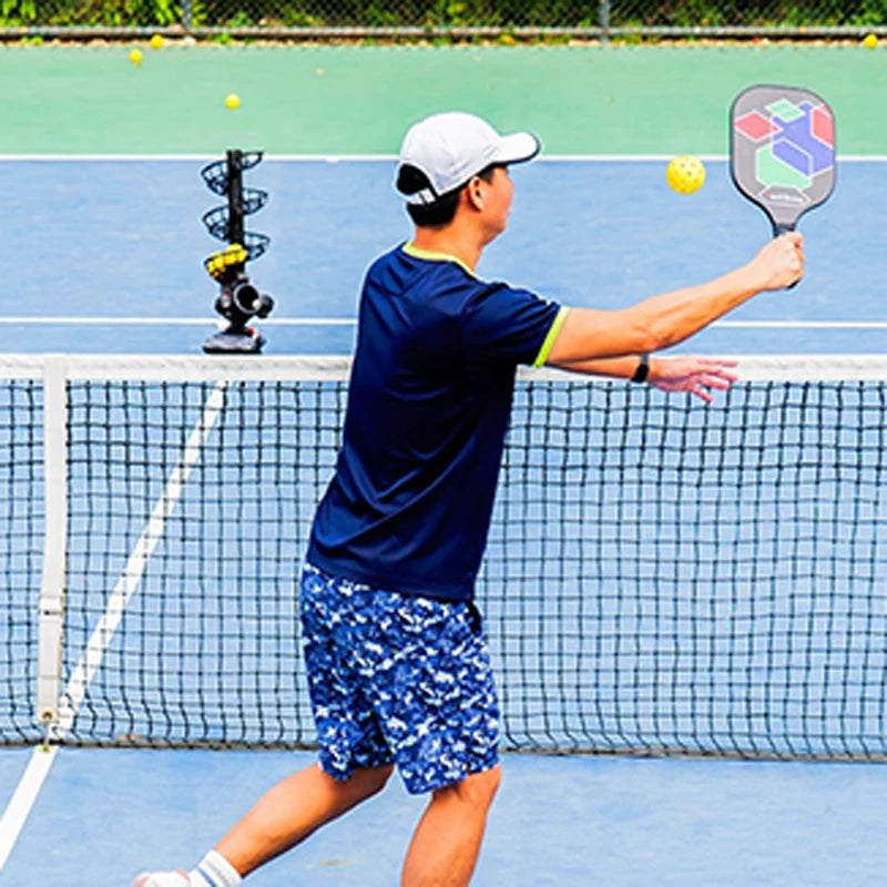 Mesin saji Pickleball 3802PBH boleh berayun secara automatik untuk orang perseorangan untuk berlatih memukul peralatan latihan pickleball