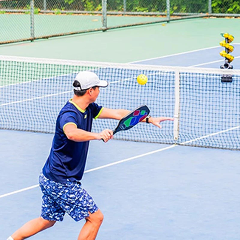 Mesin saji Pickleball 3802PBH boleh berayun secara automatik untuk orang perseorangan untuk berlatih memukul peralatan latihan pickleball