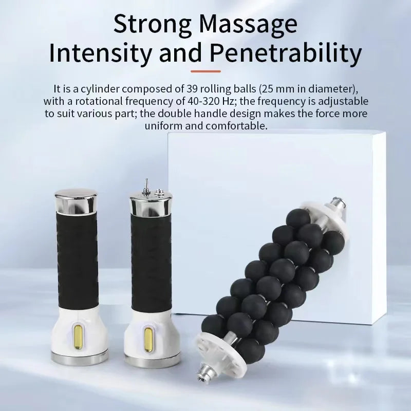 40W Electric Roller for Muscle Body Relaxing High Frequency Rolling Massage Fitness Anti-Cellulite Slimming Machine for Women