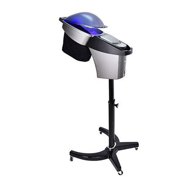 Professionele Ozone Micro Mist Haarstomer met Roodblauwe LED-lampjes voor Salon Haarbehandeling