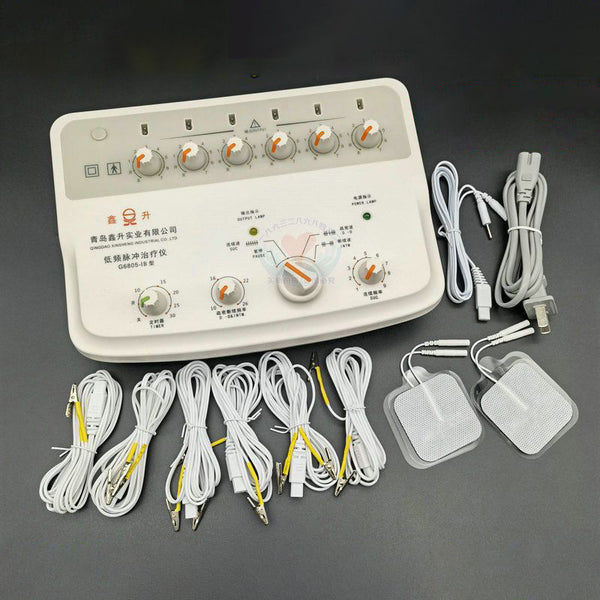 XINSHENG G6805-1B آلة تحفيز الوخز بالإبر الكهربائية تحفيز الأعصاب والعضلات 3 أشكال موجية 6 مخرجات