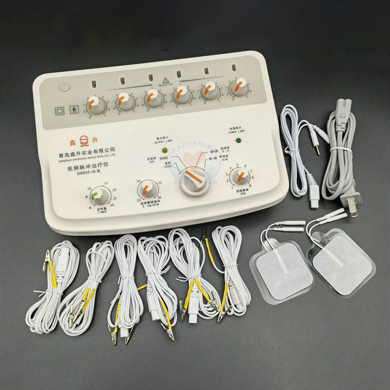 XINSHENG G6805-1B électroacupuncture stimulateur Machine électroacupuncture Stimulation nerveuse et musculaire 3 formes d'onde 6 sorties