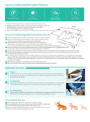 60cm*40cm Djur Kirurgiska tillbehör Husdjur Vakuum Positioneringsmatta Vårdrum Användning Liten veterinär undersökning Husdjur Fast Dyna